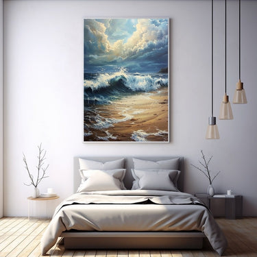 Sea Waves Oil Painting